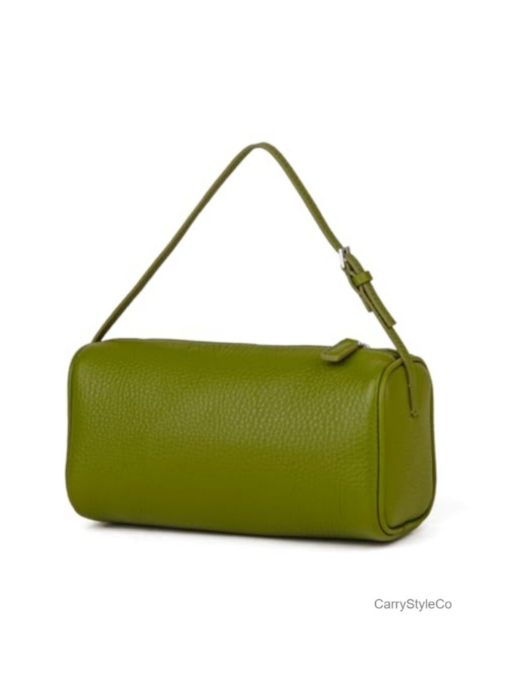 Premium Full-Grained Leather Crossbody Hobo Bag with Adjustable Strap